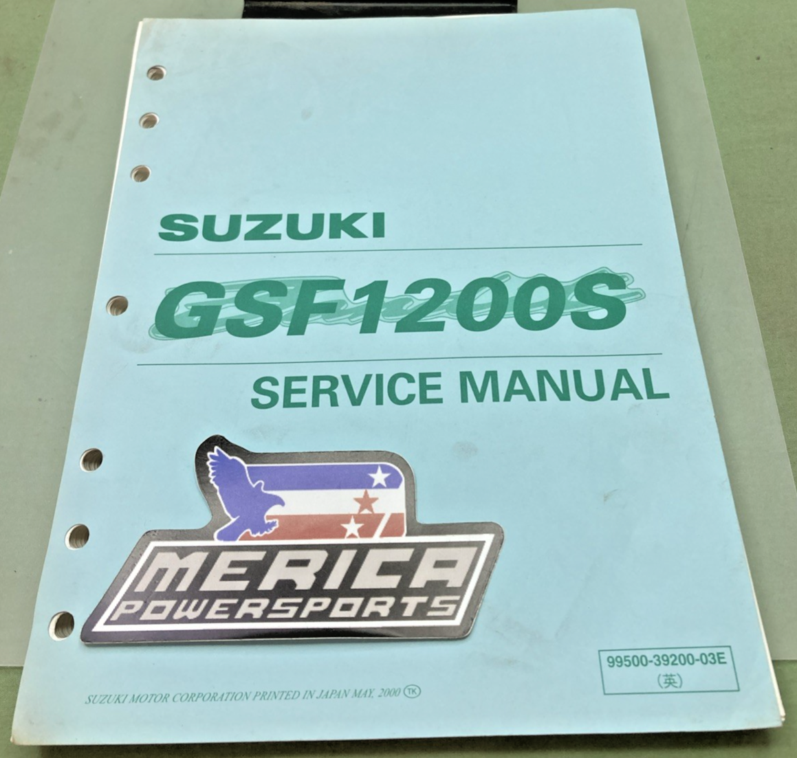 GENUINE SUZUKI 99500-39200-03E GSF1200S SERVICE MANUAL 2000