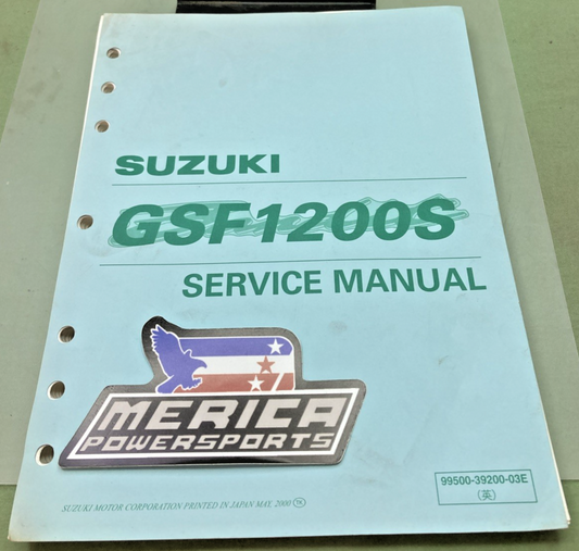 GENUINE SUZUKI 99500-39200-03E GSF1200S SERVICE MANUAL 2000