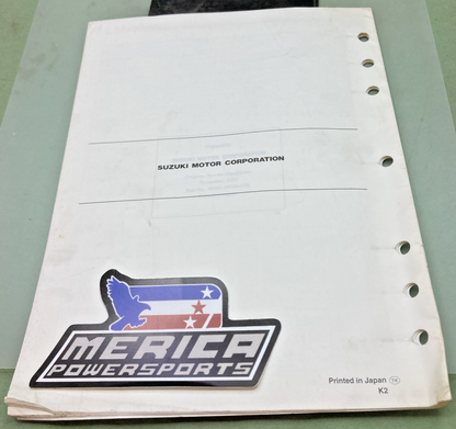 GENUINE SUZUKI 99501-39330-03E GSX1300R SUPPLEMENTARY SERVICE MANUAL 2001