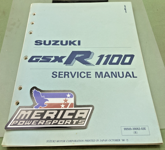 GENUINE SUZUKI 99500-39062-03E GSXR1100 SERVICE MANUAL 1990