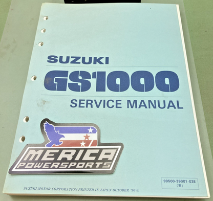 GENUINE SUZUKI 99500-39001-03E GS1000 SERVICE MANUAL 1990