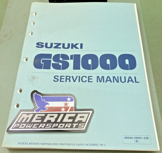 GENUINE SUZUKI 99500-39001-03E GS1000 SERVICE MANUAL 1990