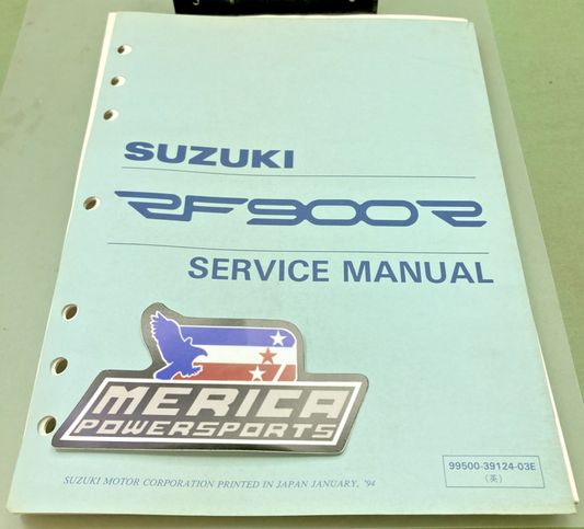 GENUINE SUZUKI 99500-39124-03E RF900R SERVICE MANUAL 1994
