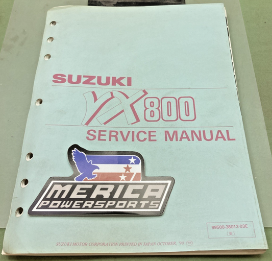 GENUINE SUZUKI 99500-38013-03E VX800 SERVICE MANUAL 1990