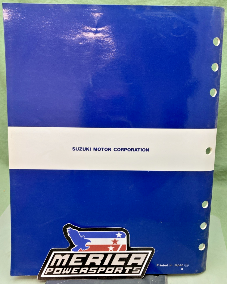 GENUINE SUZUKI 99501-39280-03E TL1000S SUPPLEMENTARY SERVICE MANUAL 1998
