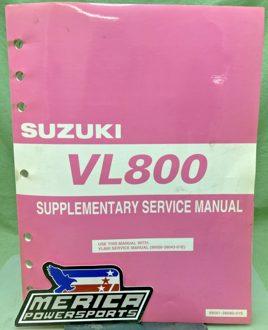 GENUINE SUZUKI 99501-38080-01E VL800 SUPPLEMENTARY SERVICE MANUAL 2004