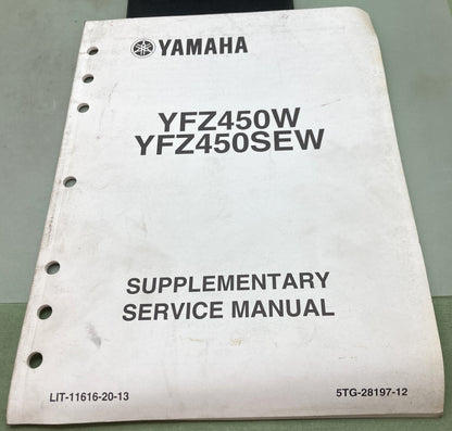Genuine Yamaha LIT-11616-20-13 YFZ450W, YFZ450SEW Supp. Service Manual 2006