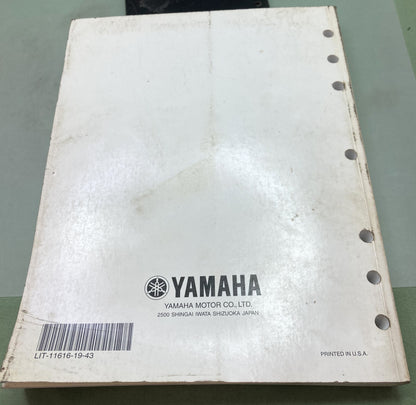 Genuine Yamaha LIT-11616-19-43 YXR45FAV Service Manual 2005