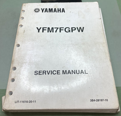 Genuine Yamaha LIT-11616-20-11 YFM7FGPW Service Manual 2006
