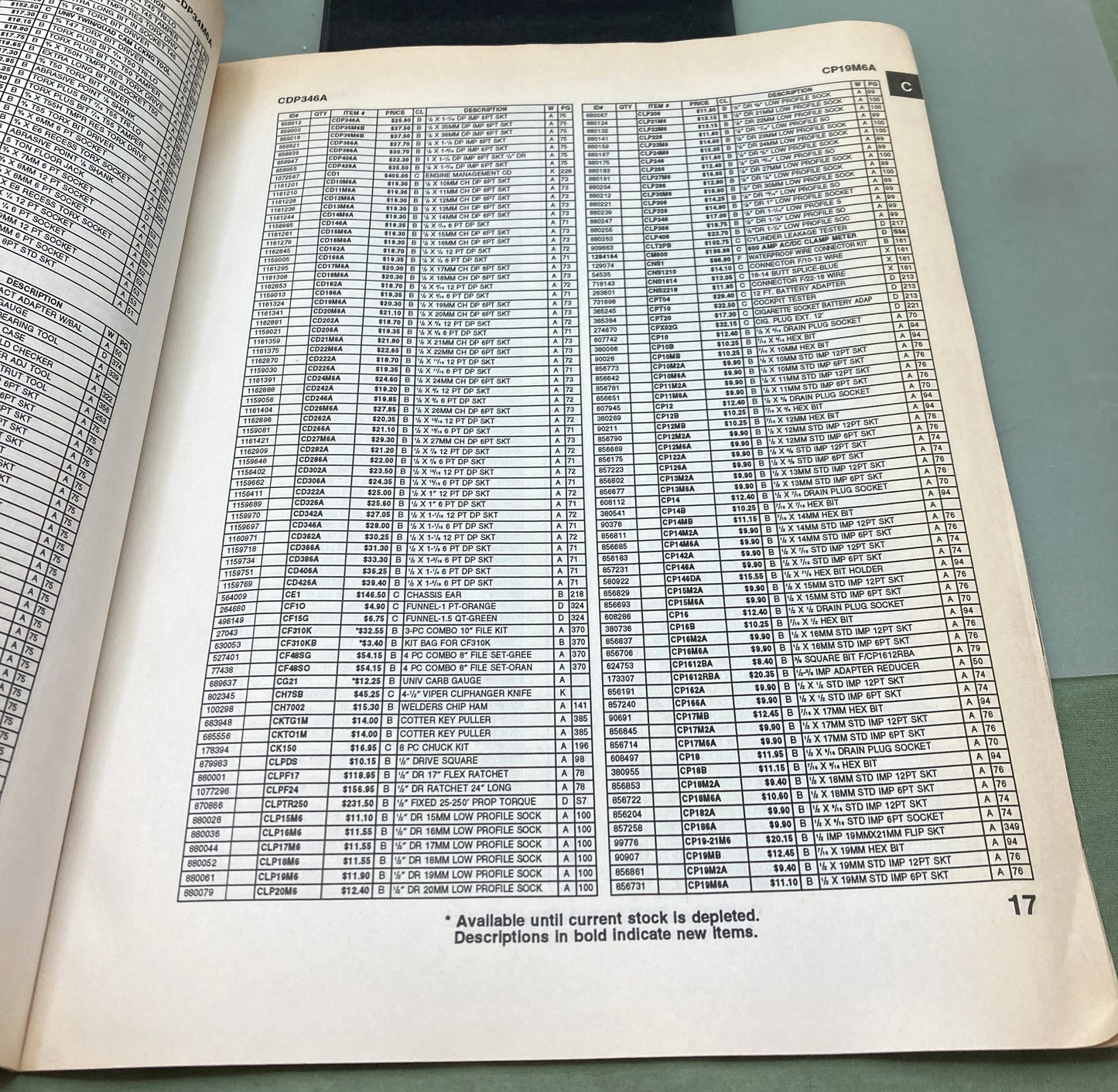 New Genuine Matco Tools PL0202 Price List Order Form 2002