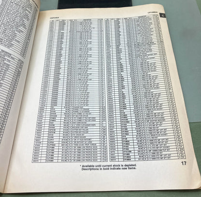 New Genuine Matco Tools PL0202 Price List Order Form 2002