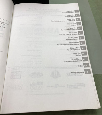 Genuine Clymer M395-9 Yamaha XV535-1100 Virago Service Manual 1981-1999