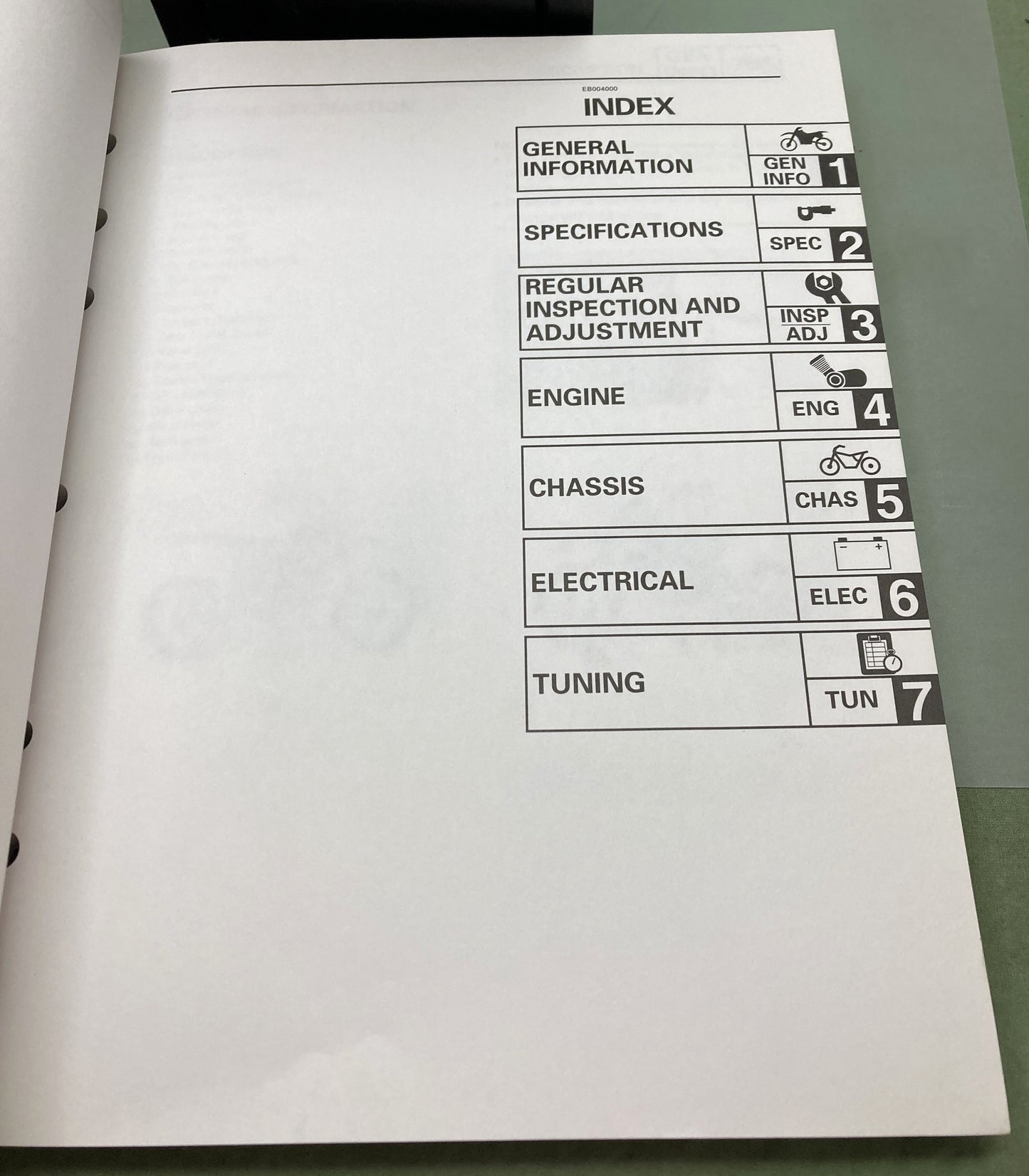 Genuine Yamaha LIT-11626-11-19 YZ400FK1 Service Manual 1997