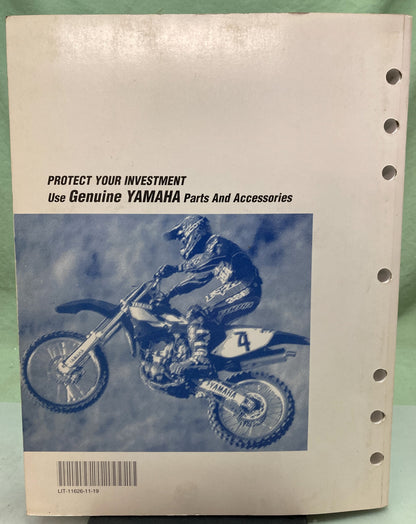Genuine Yamaha LIT-11626-11-19 YZ400FK1 Service Manual 1997
