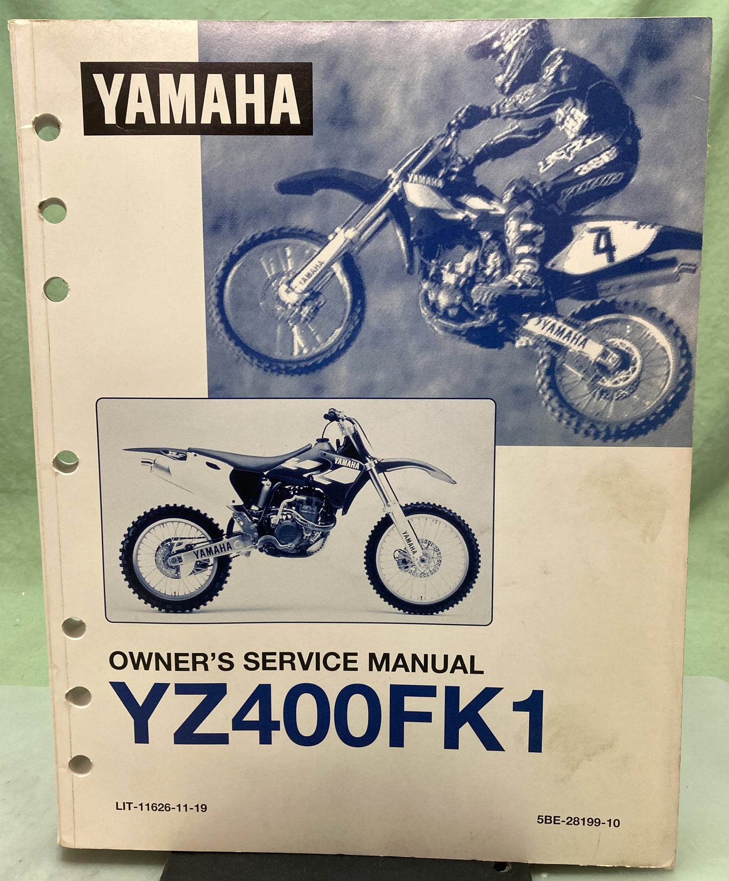 Genuine Yamaha LIT-11626-11-19 YZ400FK1 Service Manual 1997