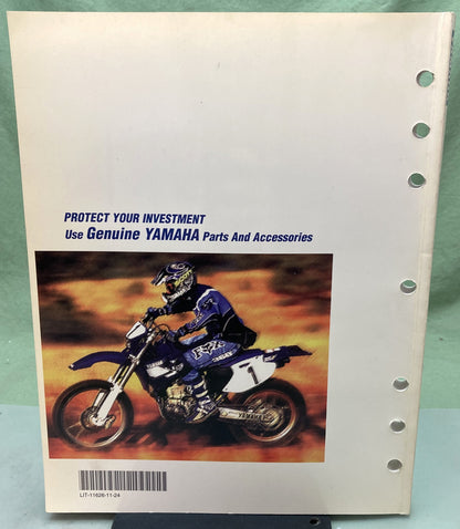Genuine Yamaha LIT-11626-11-24 WR400FK Owner's Service Manual 1997