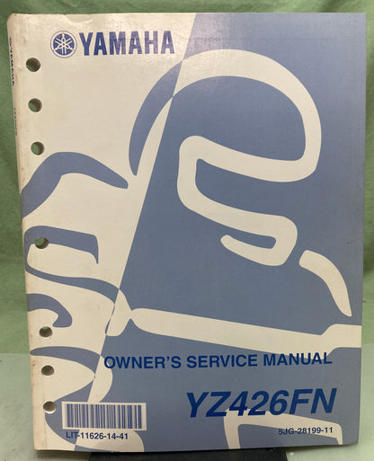 Genuine Yamaha LIT-11626-14-41 YZ426FN Owner's Service Manual 2000