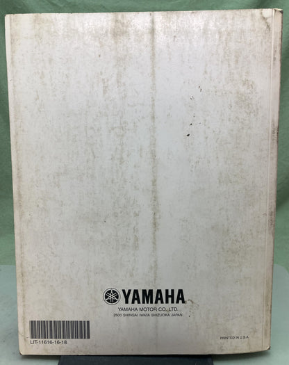 Genuine Yamaha LIT-11616-16-18 FJR1300R FJR1300RC Service Manual 2002