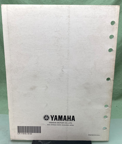 Genuine Yamaha LIT-11616-18-02 XVZ13CTT(C) Supp. Service Manual 2004