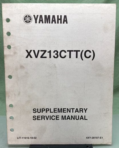 Genuine Yamaha LIT-11616-18-02 XVZ13CTT(C) Supp. Service Manual 2004