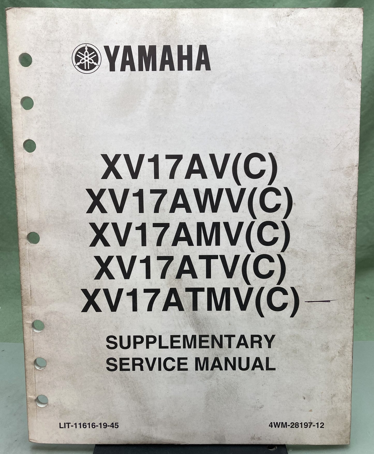 Genuine Yamaha LIT-11616-19-45 XV17AV(C) XV17AWV(C) Supp. Service Manual 2005