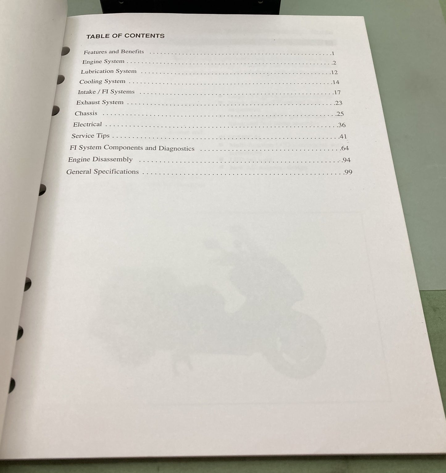 Genuine Yamaha LIT-BKTOG-SC-01 Majesty YP400 Technical Orientation Guide 2004