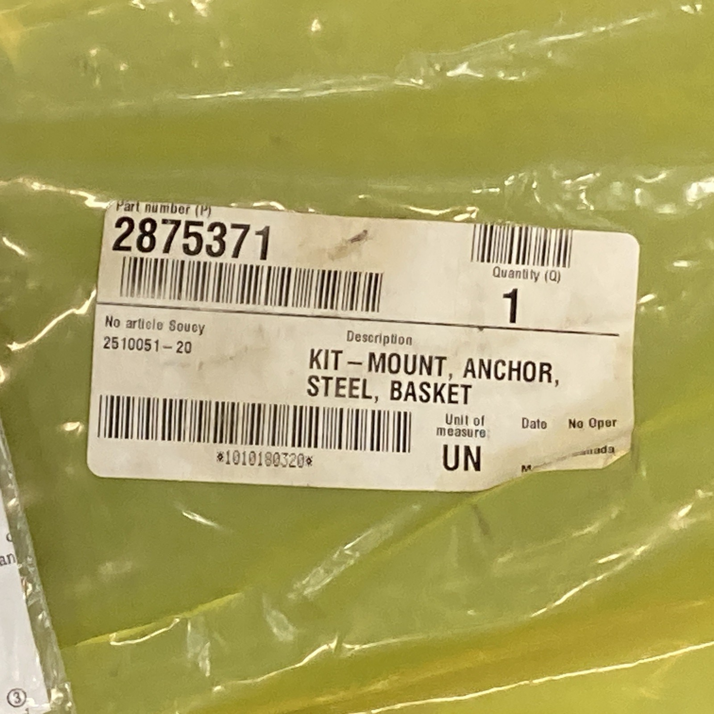 New Genuine Polaris 2875371 Steel Basket Mount