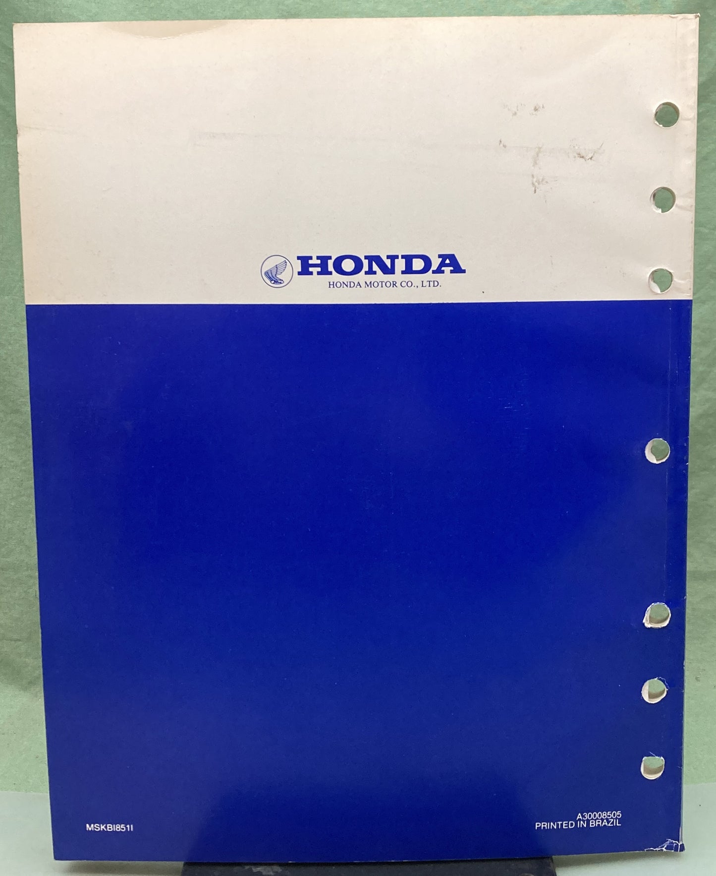 Genuine Honda MSKBI851I XL125S Shop Manual 1985