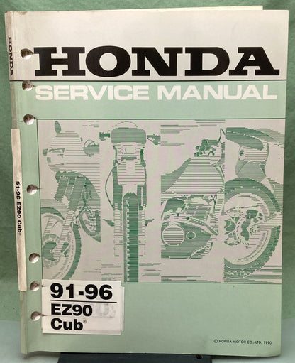 Genuine Honda 61GZ402 EZ90 Cub Service Manual 1991-1996
