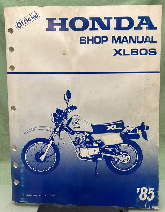 Genuine Honda 6119500 XL80S Shop Manual 1985