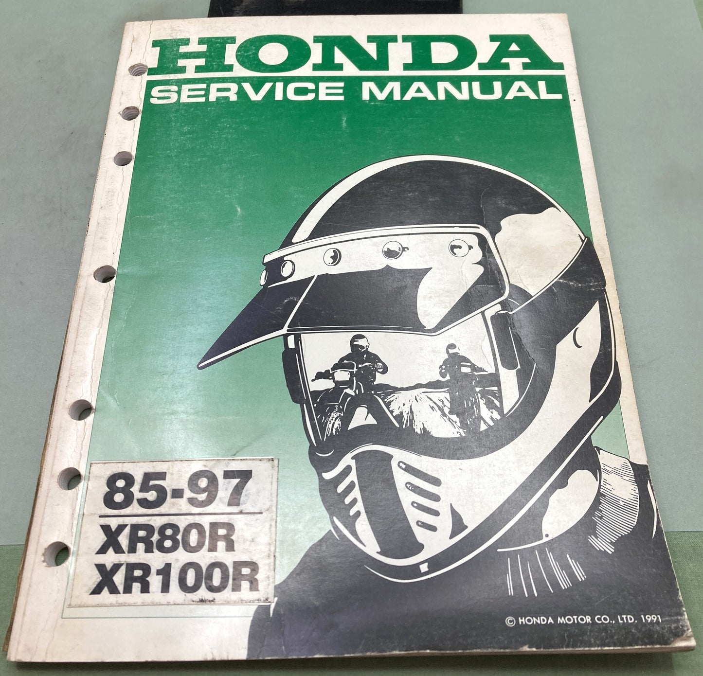 Genuine Honda 61GN107 XR80R, XR100R Service Manual 1991