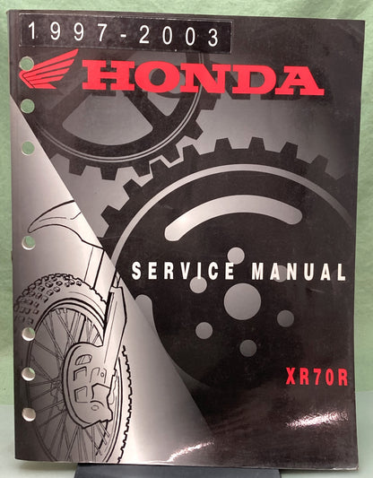 Genuine Honda 61GCF06 XR70R Service Manual 1997-2003