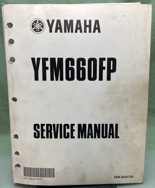 Genuine Yamaha LIT-11616-15-01 YFM660FP Service Manual 2001