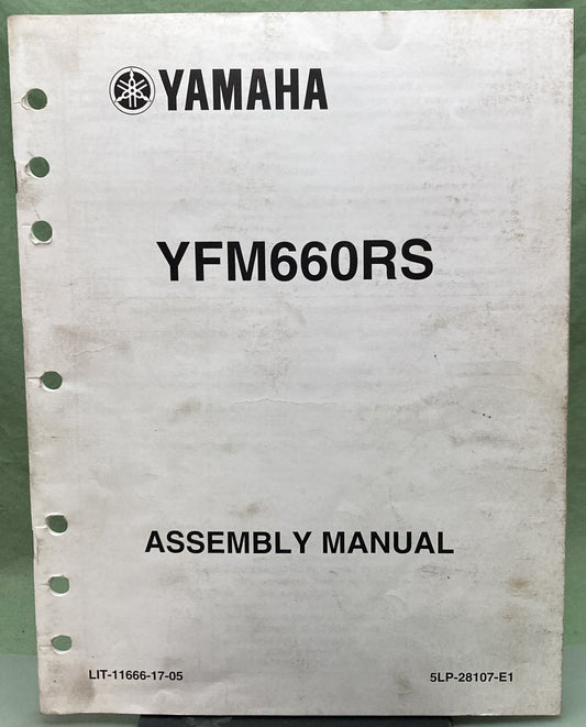 Genuine Yamaha LIT-11666-17-05 YFM660RS Assembly Manual 2003
