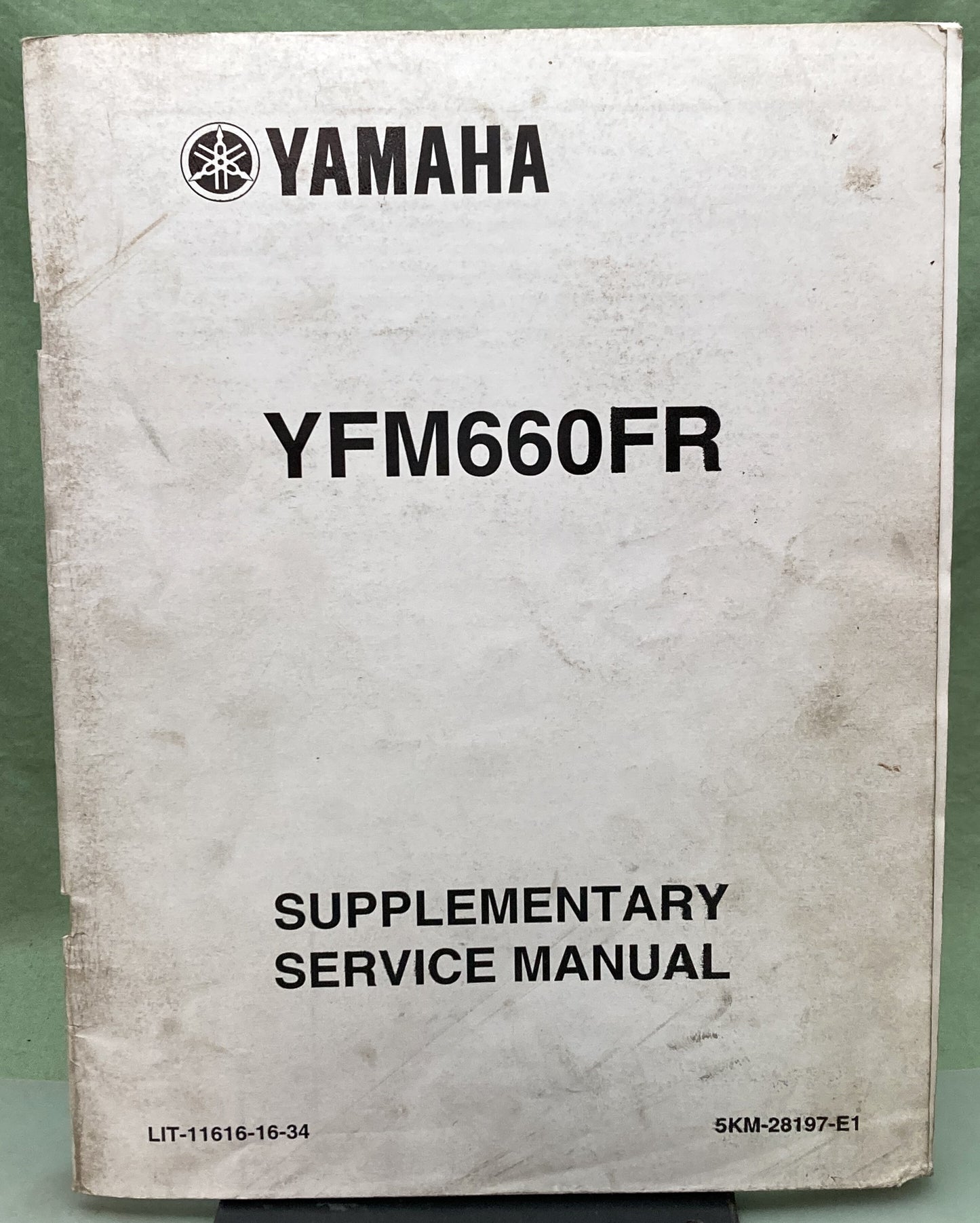 Genuine Yamaha LIT-11616-16-34 YFM660FR Supp. Service Manual 2002
