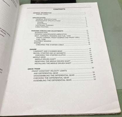 Genuine Yamaha LIT-11616-16-34 YFM660FR Supp. Service Manual 2002