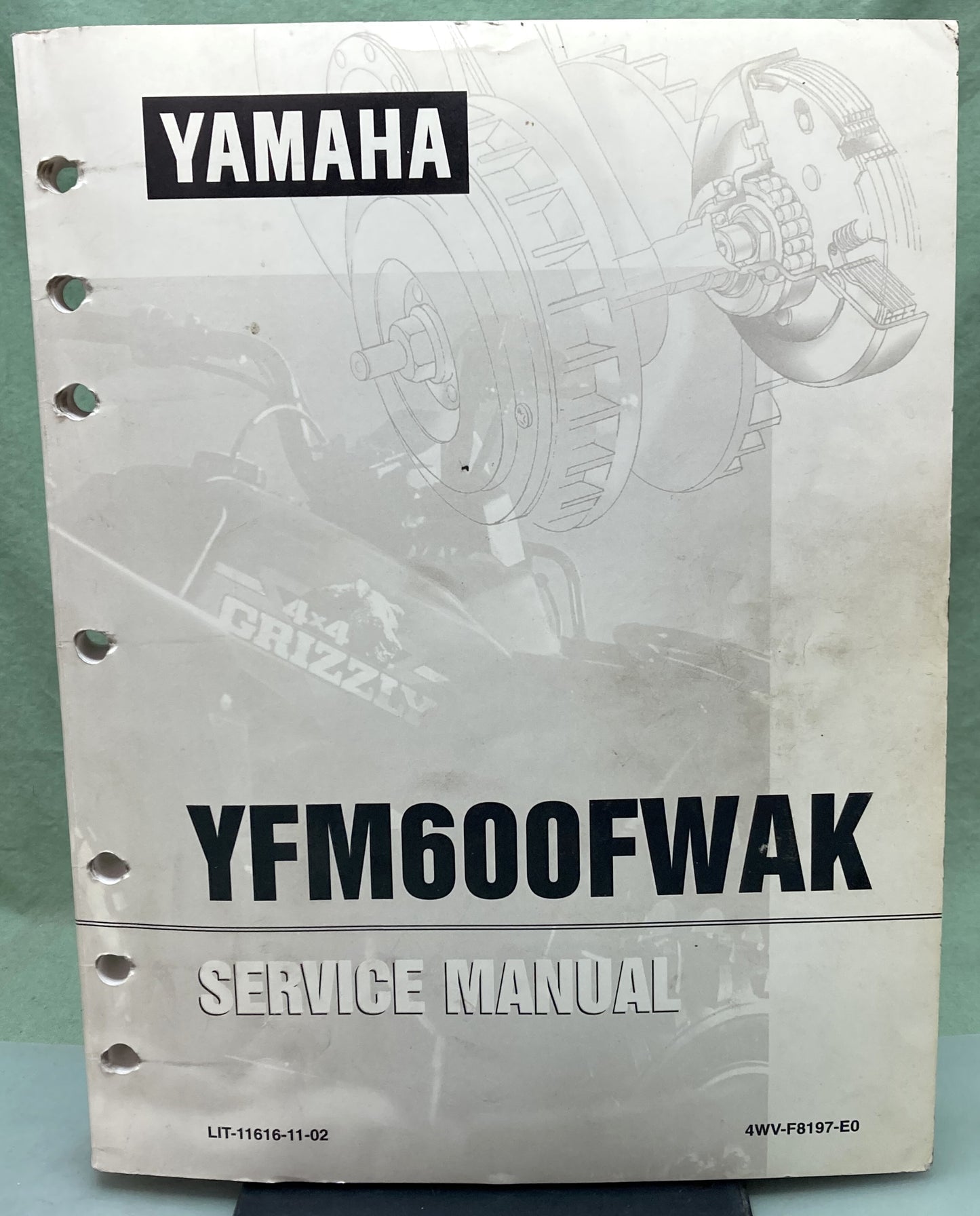 Genuine Yamaha LIT-11616-11-02 YFM600FWAK Service Manual 1997