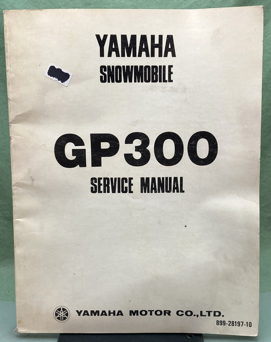 Genuine Yamaha LIT-12618-99-00 GP300 Snowmobile Service Manual 1976