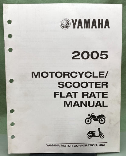 Genuine Yamaha LIT-11750-00-05 Motorcycle/Scooter Flat Rate Manual 2005
