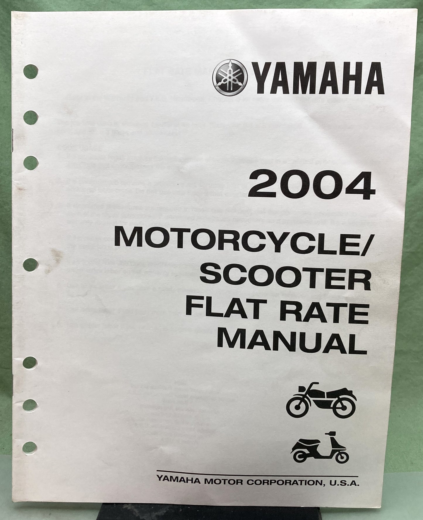 Genuine Yamaha LIT-11750-00-04 Motorcycle/Scooter Flat Rate Manual 2004
