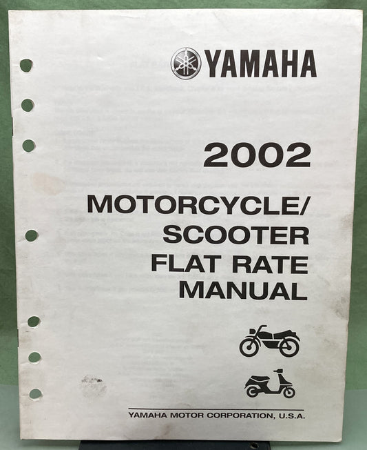 Genuine Yamaha LIT-11750-00-02 Motorcycle/Scooter Flat Rate Manual 2002