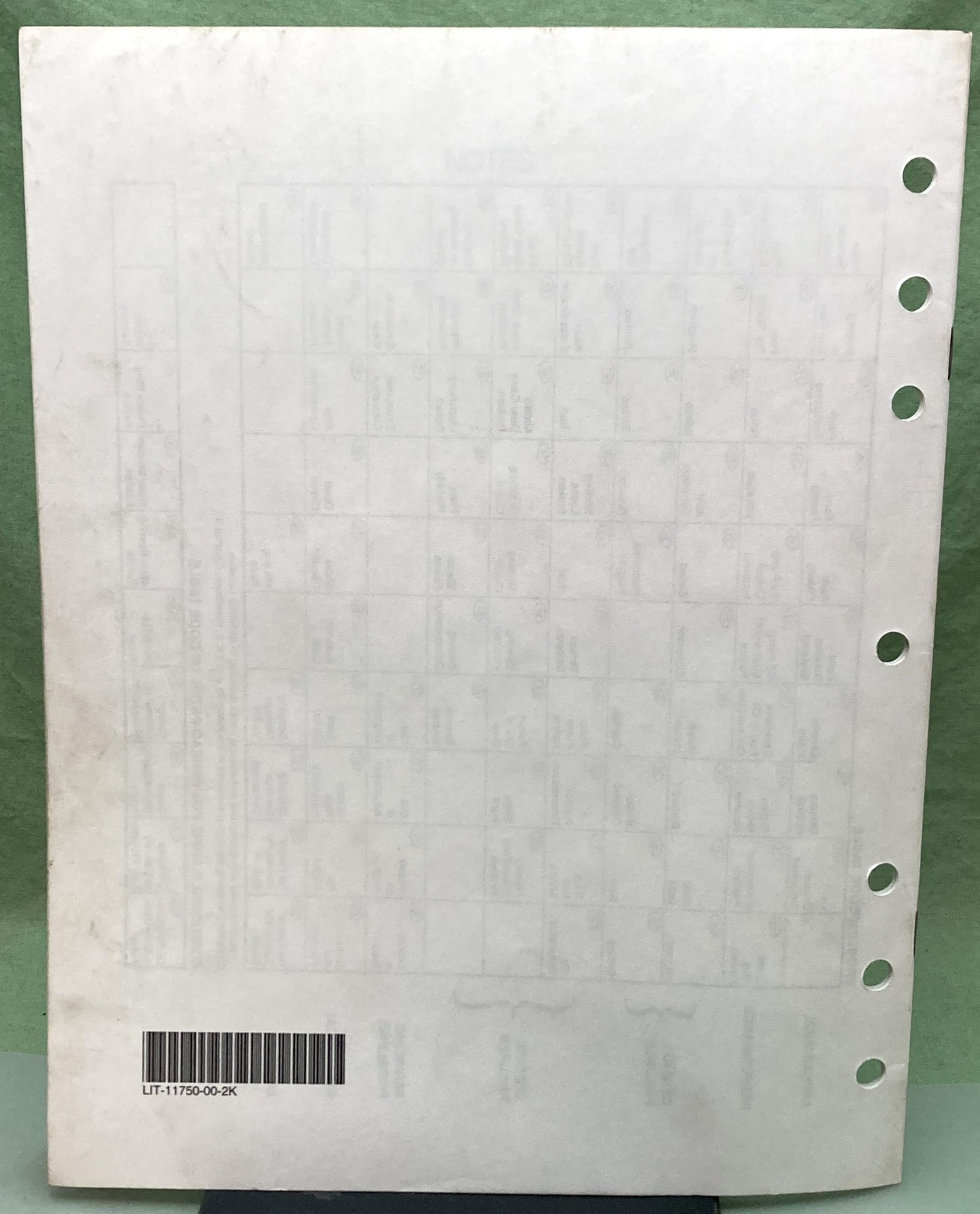 Genuine Yamaha LIT-11750-00-2K Motorcycle Flat Rate Manual 2000