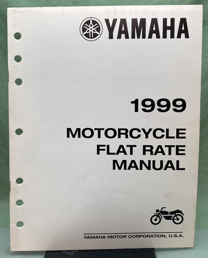 Genuine Yamaha LIT-11750-00-99 Motorcycle Flat Rate Manual 1999