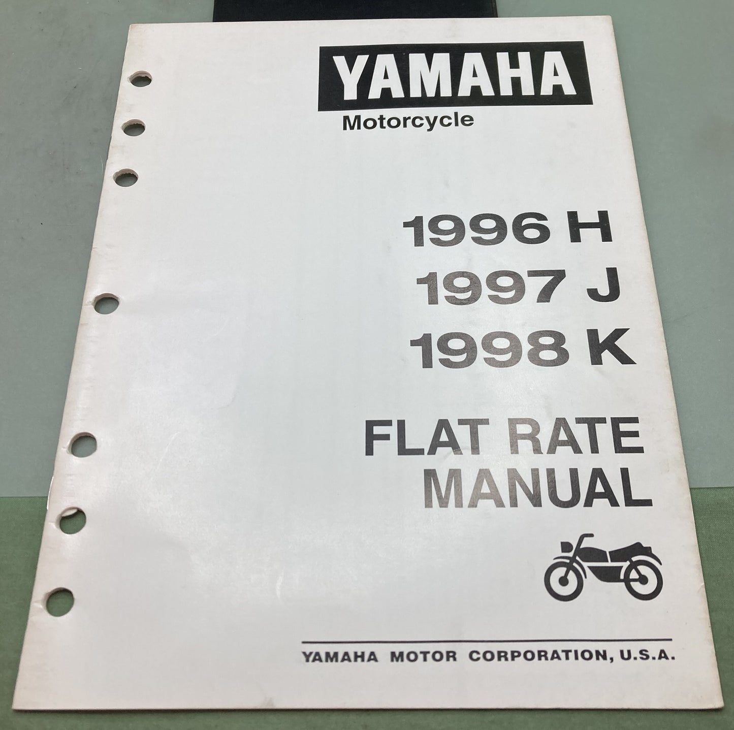 Genuine Yamaha LIT-11750-00-98 Motorcycle Flat Rate Manual '96 '97 '98