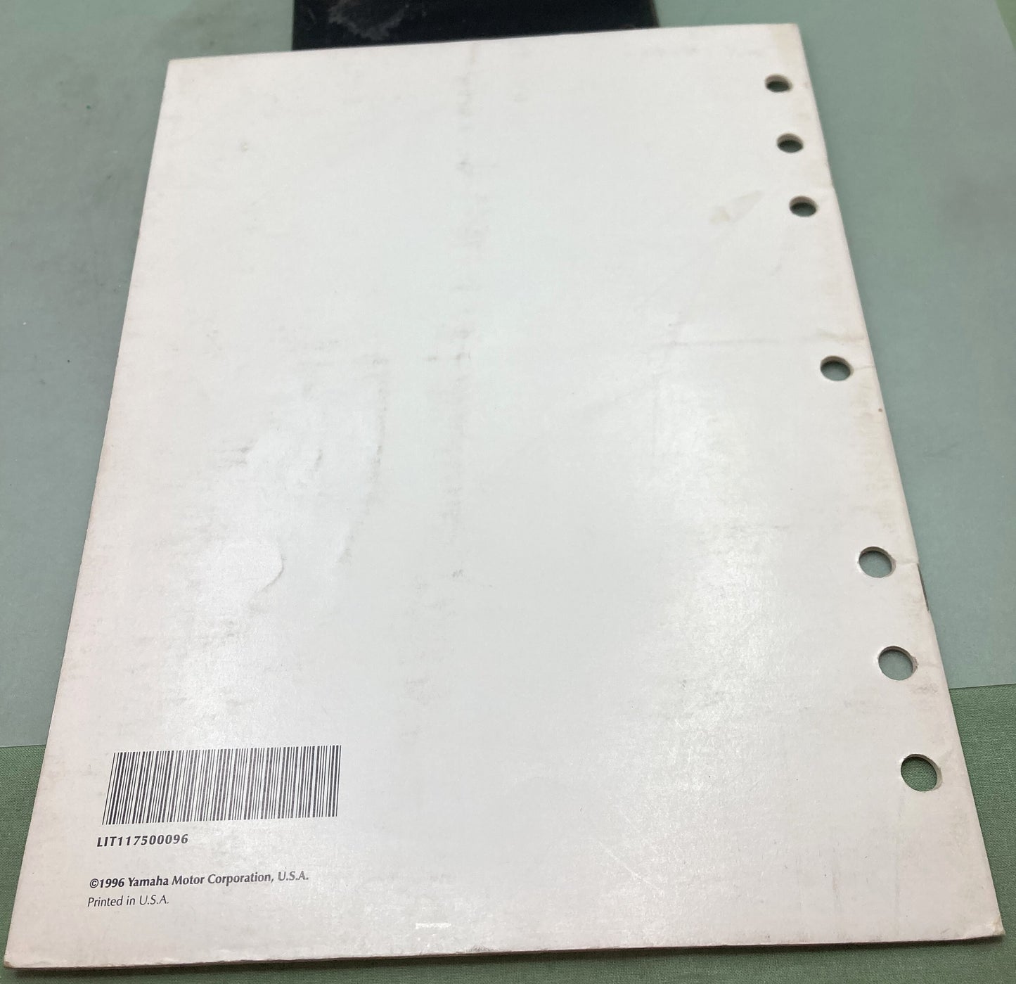 Genuine Yamaha LIT-11750-00-96 Motorcycle Flat Rate Manual '94 '95 '96