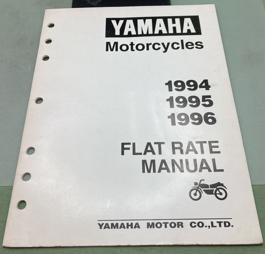 Genuine Yamaha LIT-11750-00-96 Motorcycle Flat Rate Manual '94 '95 '96