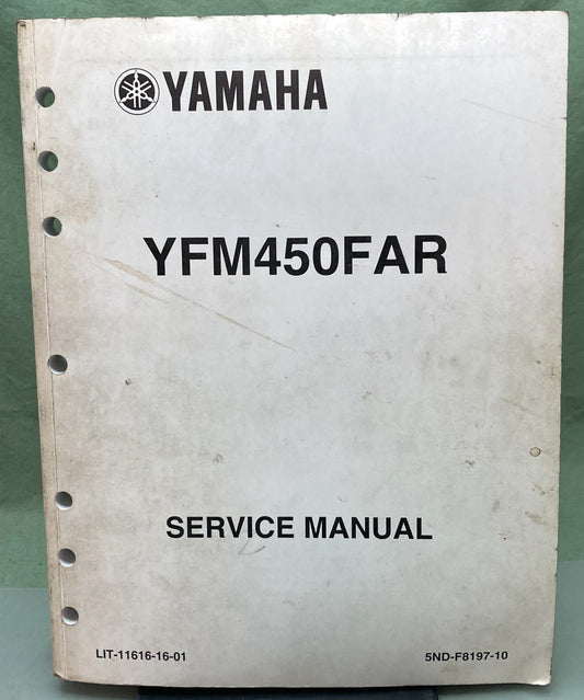 Genuine Yamaha LIT-11616-16-01 YFM450FAR Service Manual 2002