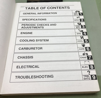 Genuine Yamaha LIT-11616-17-11 YFZ450S Service Manual 2003