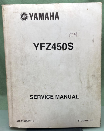 Genuine Yamaha LIT-11616-17-11 YFZ450S Service Manual 2003