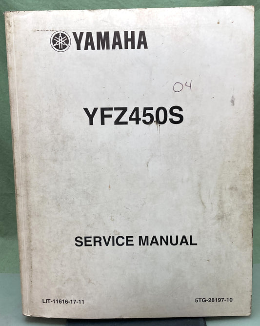 Genuine Yamaha LIT-11616-17-11 YFZ450S Service Manual 2003